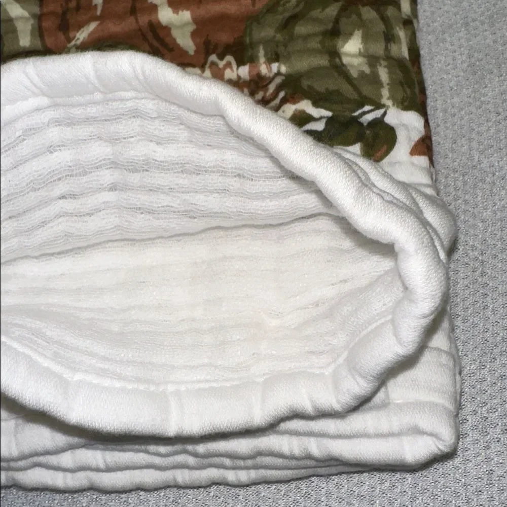 SC White Sage Green Brown Cotton Gauze Fall Harvest Pumpkin Kitchen Towels